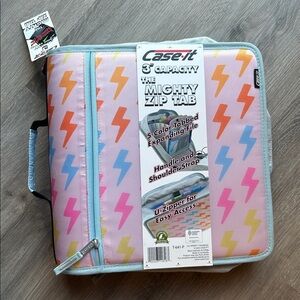Colorful Mighty Zip Tab Binder